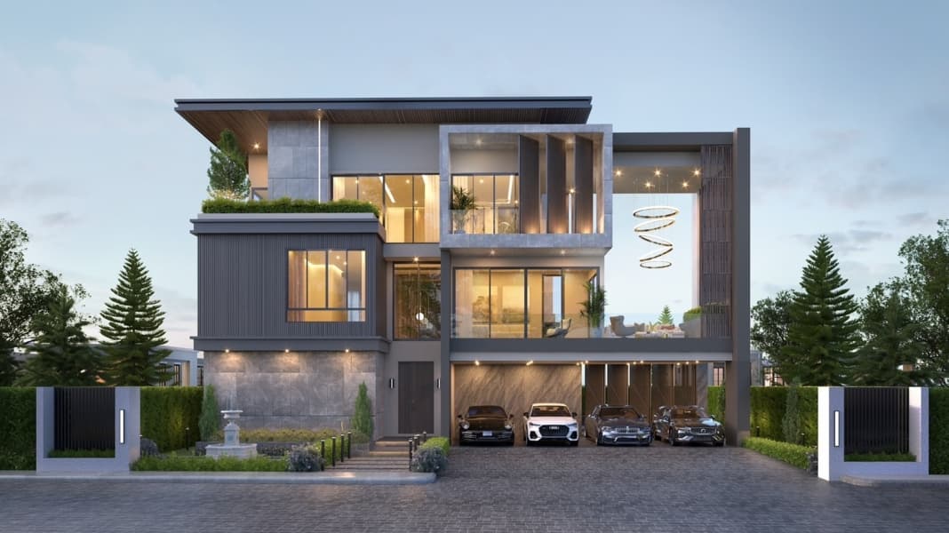 Harmony Hills Villas Pattaya (Luxurious 3-storey villa with a swimming pool)