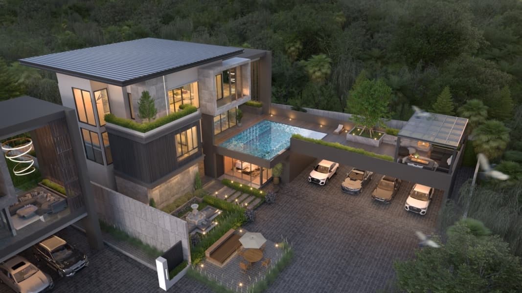 Harmony Hills Villas Pattaya (Luxurious 3-storey villa with a swimming pool)