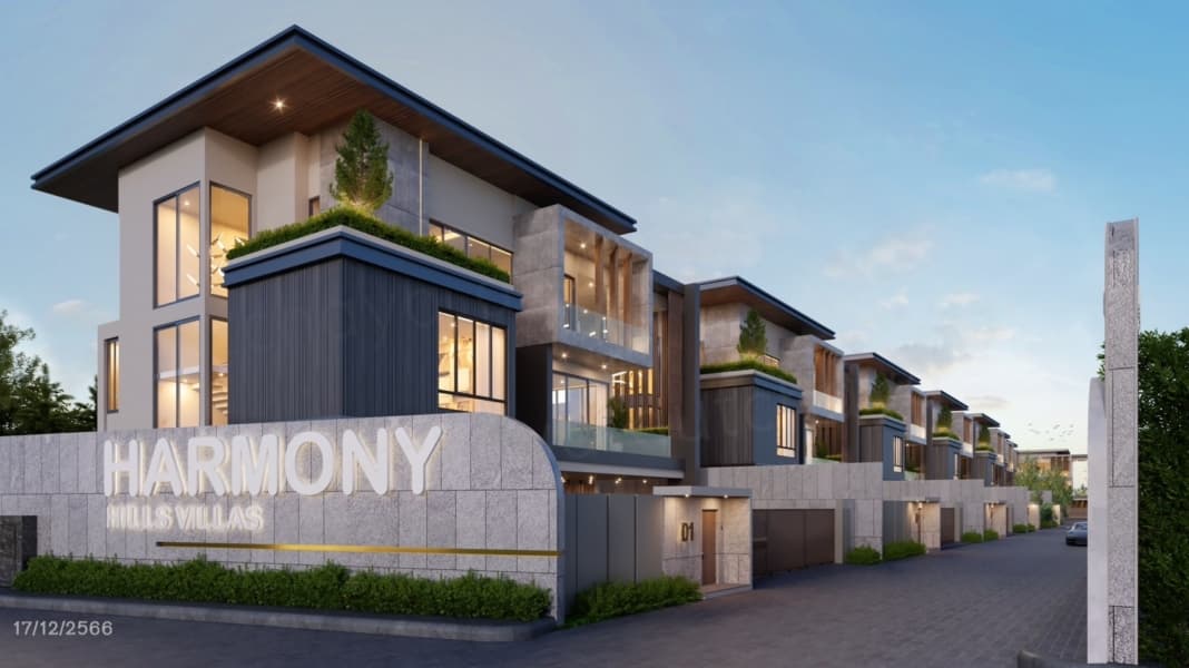 Harmony Hills Villas Pattaya (Luxurious 3-storey villa with a swimming pool)
